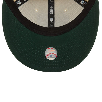 New Era - 59FIFTY Fitted Low Profile - Seasonal WS - Atlanta Braves - Stone/Dark Green