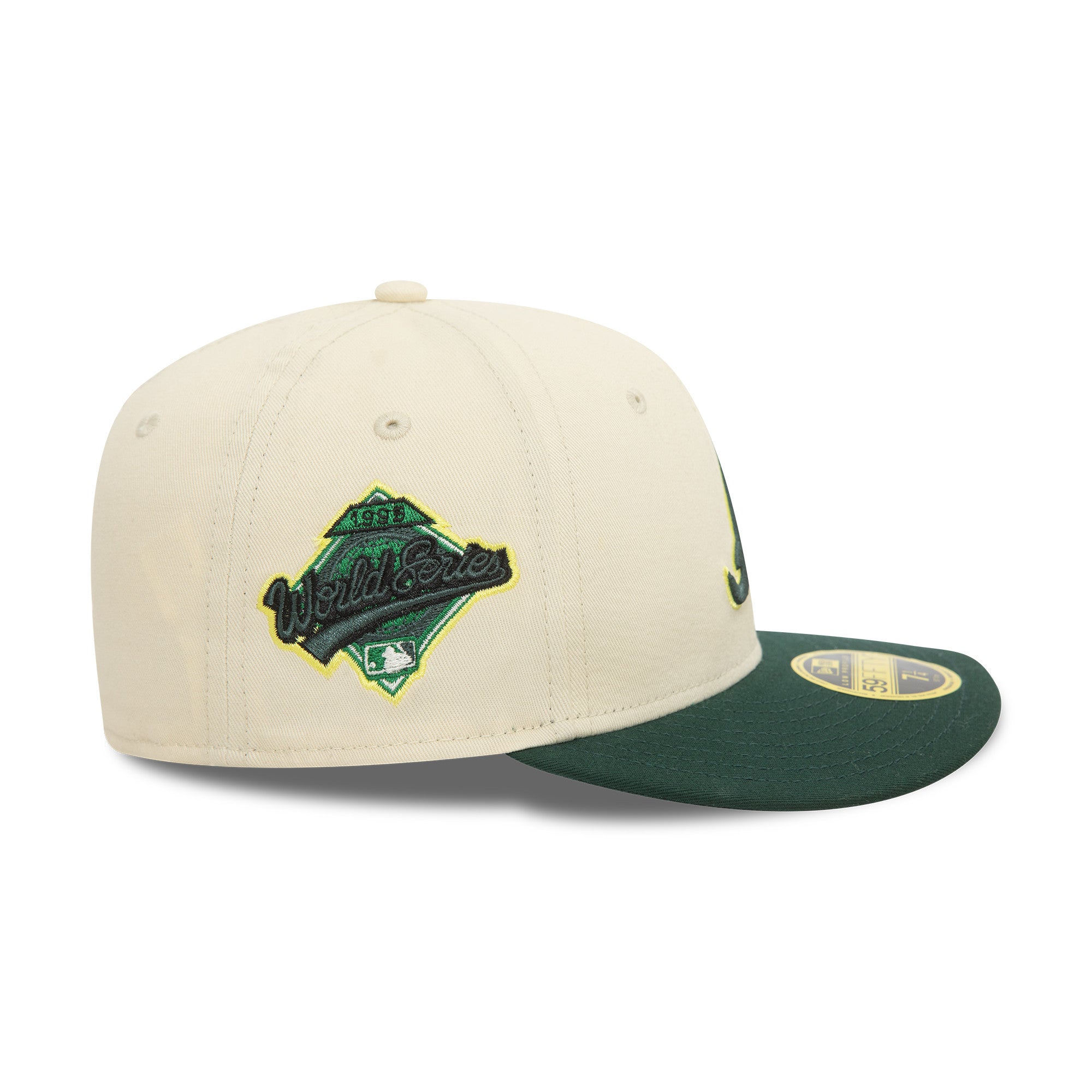New Era - 59FIFTY Fitted Low Profile - Seasonal WS - Atlanta Braves - Stone/Dark Green - Headz Up 