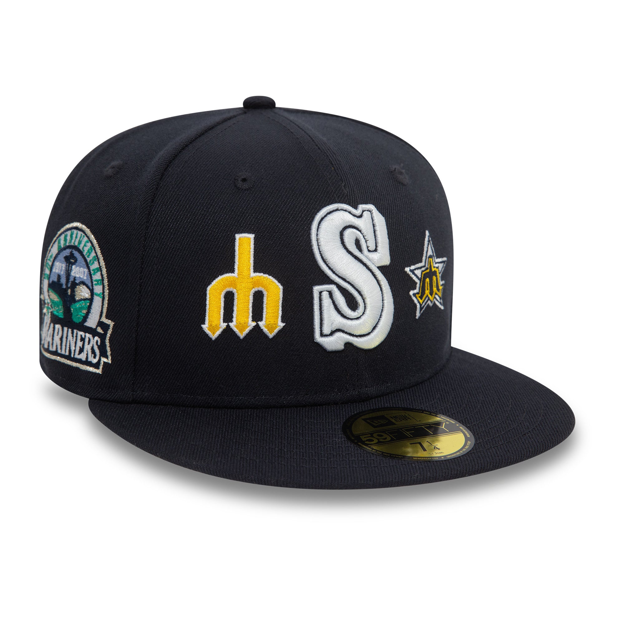 New Era - 59FIFTY Fitted Cap - Cooperstown Patch - Seattle Mariners - Navy - Headz Up 