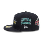 New Era - 59FIFTY Fitted Cap - Cooperstown Patch - Seattle Mariners - Navy - Headz Up 