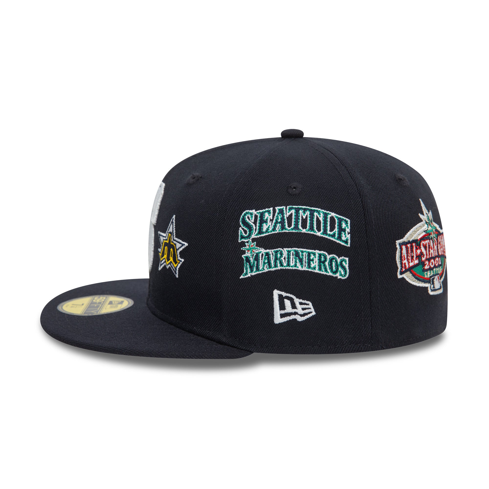 New Era - 59FIFTY Fitted Cap - Cooperstown Patch - Seattle Mariners - Navy - Headz Up 
