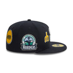 New Era - 59FIFTY Fitted Cap - Cooperstown Patch - Seattle Mariners - Navy - Headz Up 