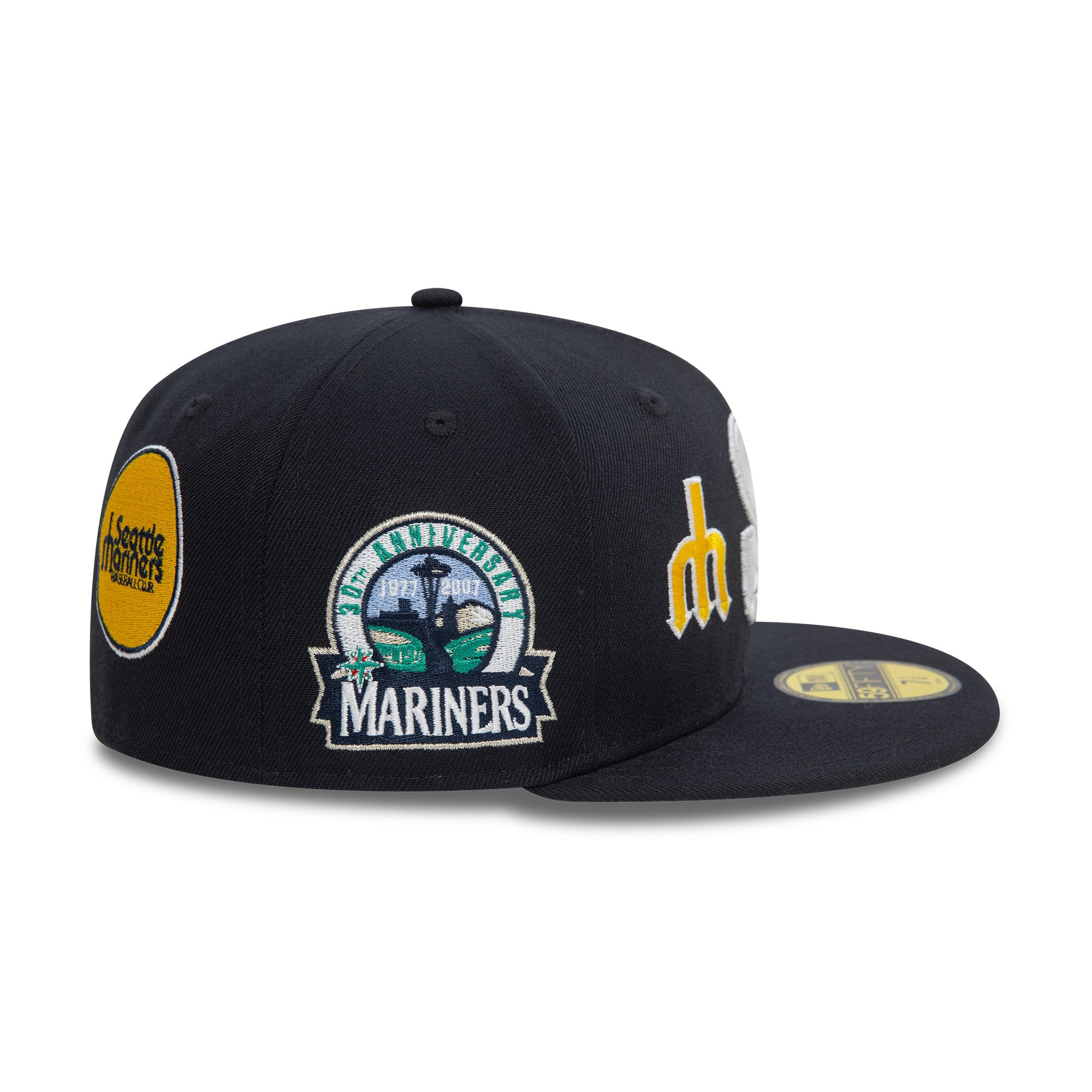 New Era - 59FIFTY Fitted Cap - Cooperstown Patch - Seattle Mariners - Navy - Headz Up 
