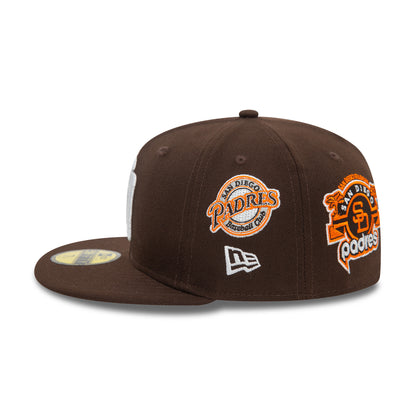 New Era - 59FIFTY Fitted Cap - Cooperstown Patch - San Diego Padres - Brown