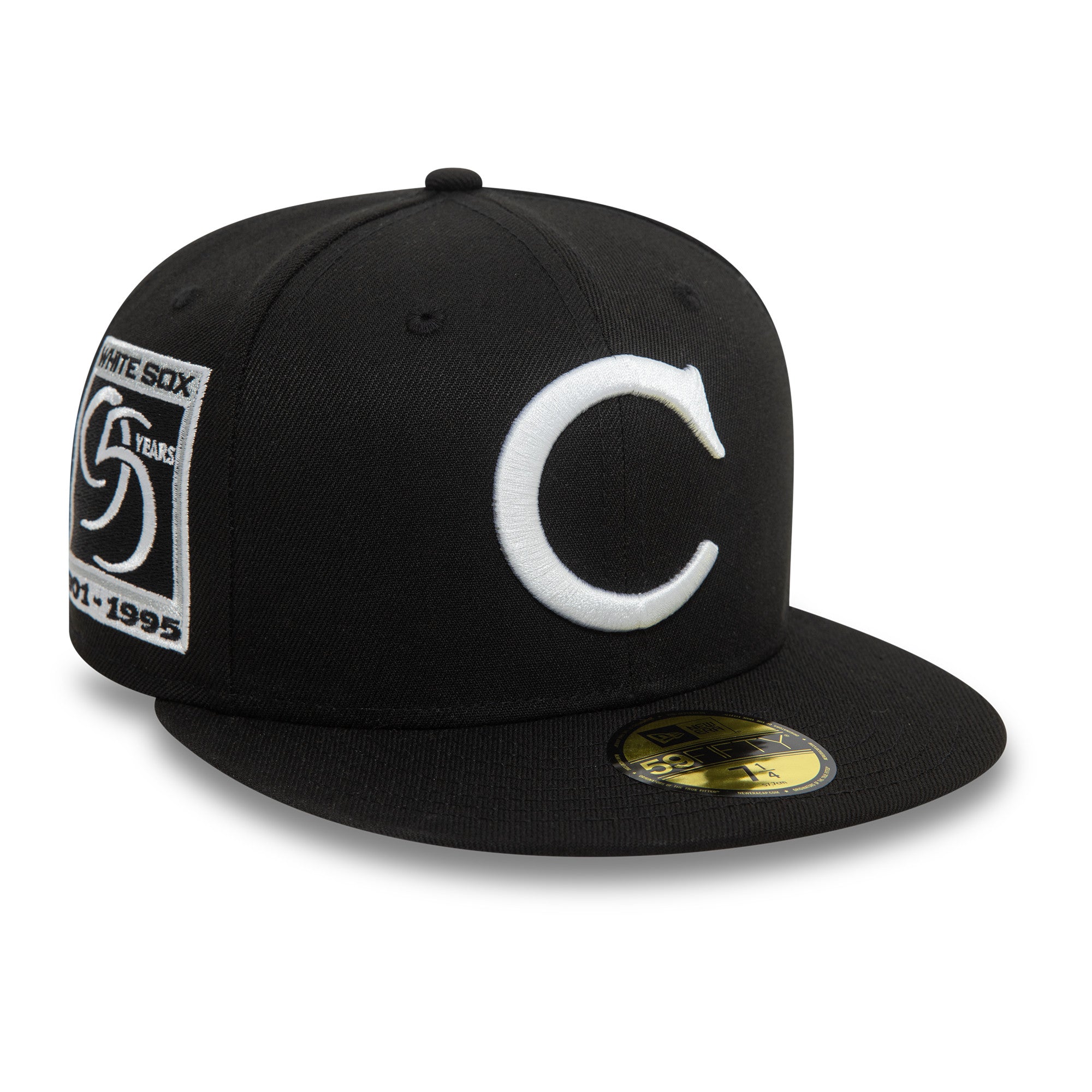 New Era - 59FIFTY Fitted Cap - Cooperstown Patch - Chicago White Sox - Black - Headz Up 