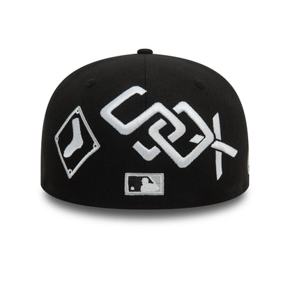 New Era - 59FIFTY Fitted Cap - Cooperstown Patch - Chicago White Sox - Black