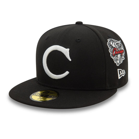 New Era - 59FIFTY Fitted Cap - Cooperstown Patch - Chicago White Sox - Black