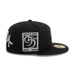 New Era - 59FIFTY Fitted Cap - Cooperstown Patch - Chicago White Sox - Black - Headz Up 