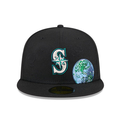 New Era - NE Global - 59Fifty Fitted Cap - Seattle Mariners - Black