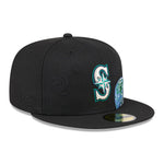 New Era - NE Global - 59Fifty Fitted Cap - Seattle Mariners - Black - Headz Up 