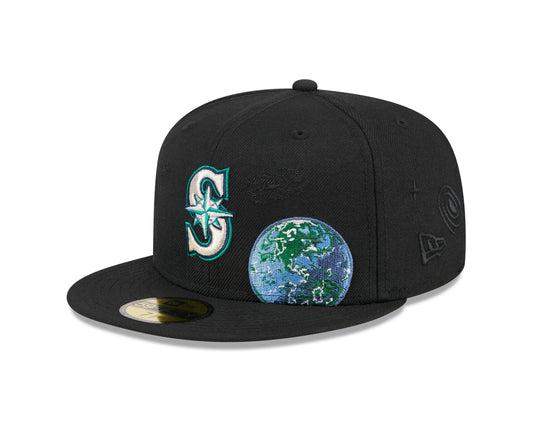 New Era - NE Global - 59Fifty Fitted Cap - Seattle Mariners - Black