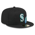 New Era - NE Global - 59Fifty Fitted Cap - Seattle Mariners - Black - Headz Up 