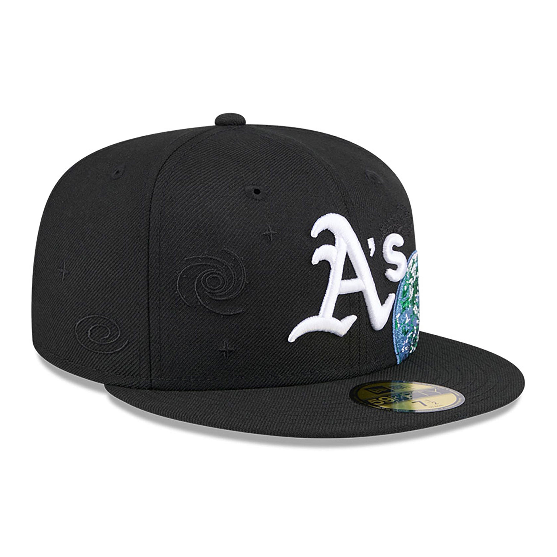 New Era - NE Global - 59Fifty Fitted Cap - Oakland Athletics - Black - Headz Up 