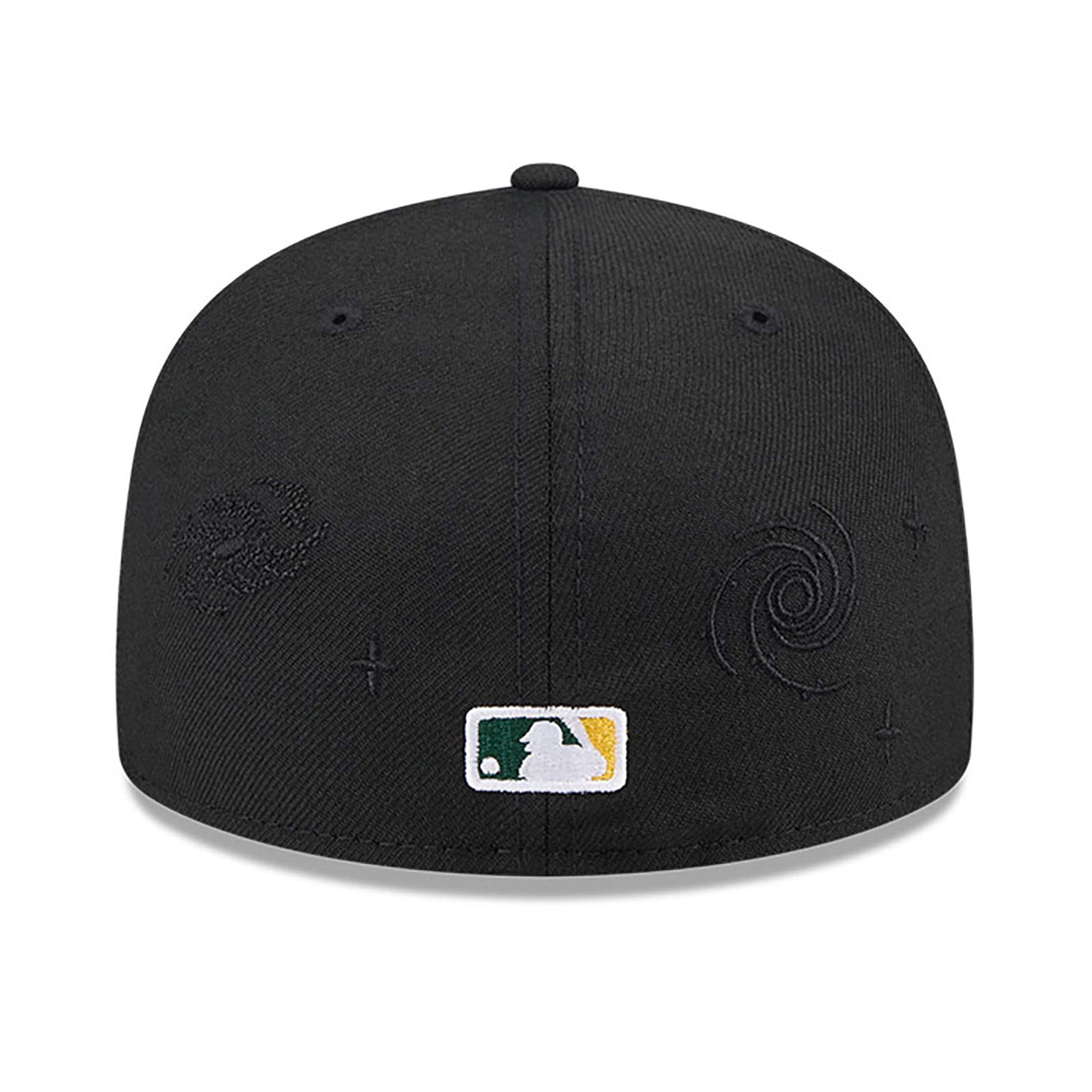 New Era - NE Global - 59Fifty Fitted Cap - Oakland Athletics - Black - Headz Up 