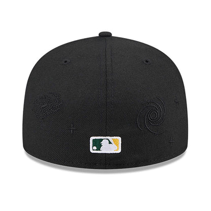 New Era - NE Global - 59Fifty Fitted Cap - Oakland Athletics - Black