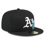 New Era - NE Global - 59Fifty Fitted Cap - Oakland Athletics - Black - Headz Up 