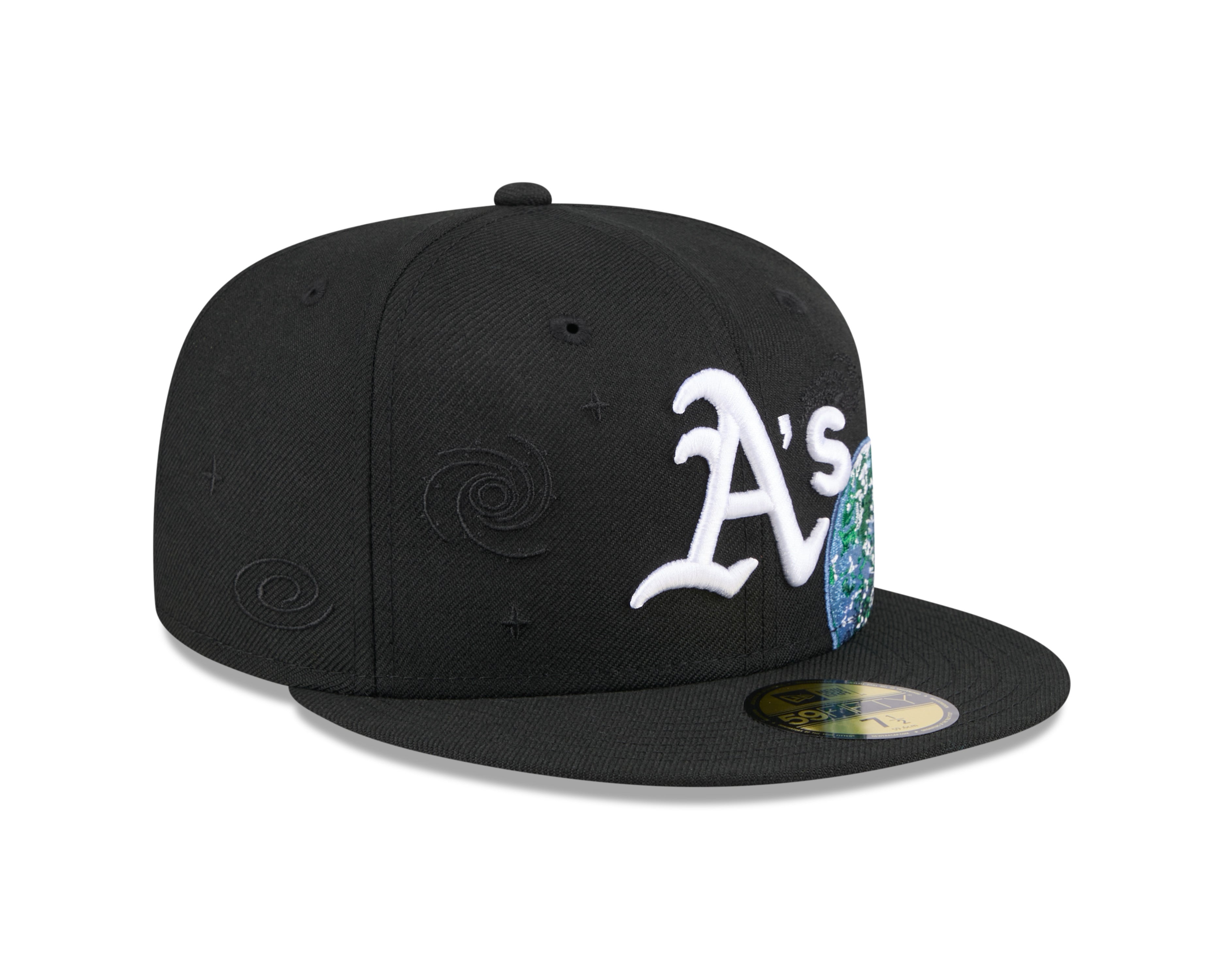 New Era - NE Global - 59Fifty Fitted Cap - Oakland Athletics - Black - Headz Up 