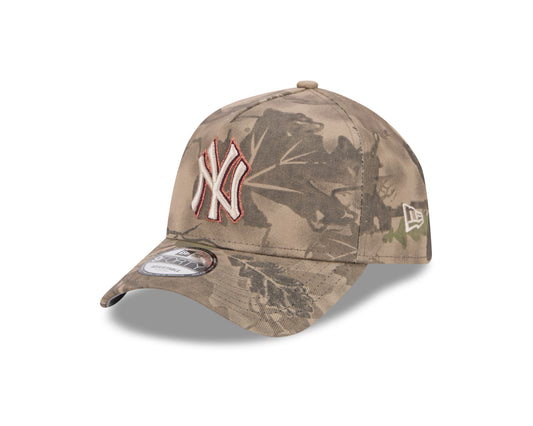 New Era - New York Yankees - NE Leaf - 9forty A-Frame Cap - Camo