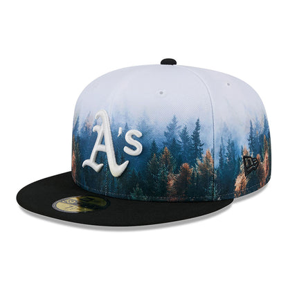 New Era - 59FIFTY Fitted Cap - PHOTOREAL - Oakland Athletics - Black