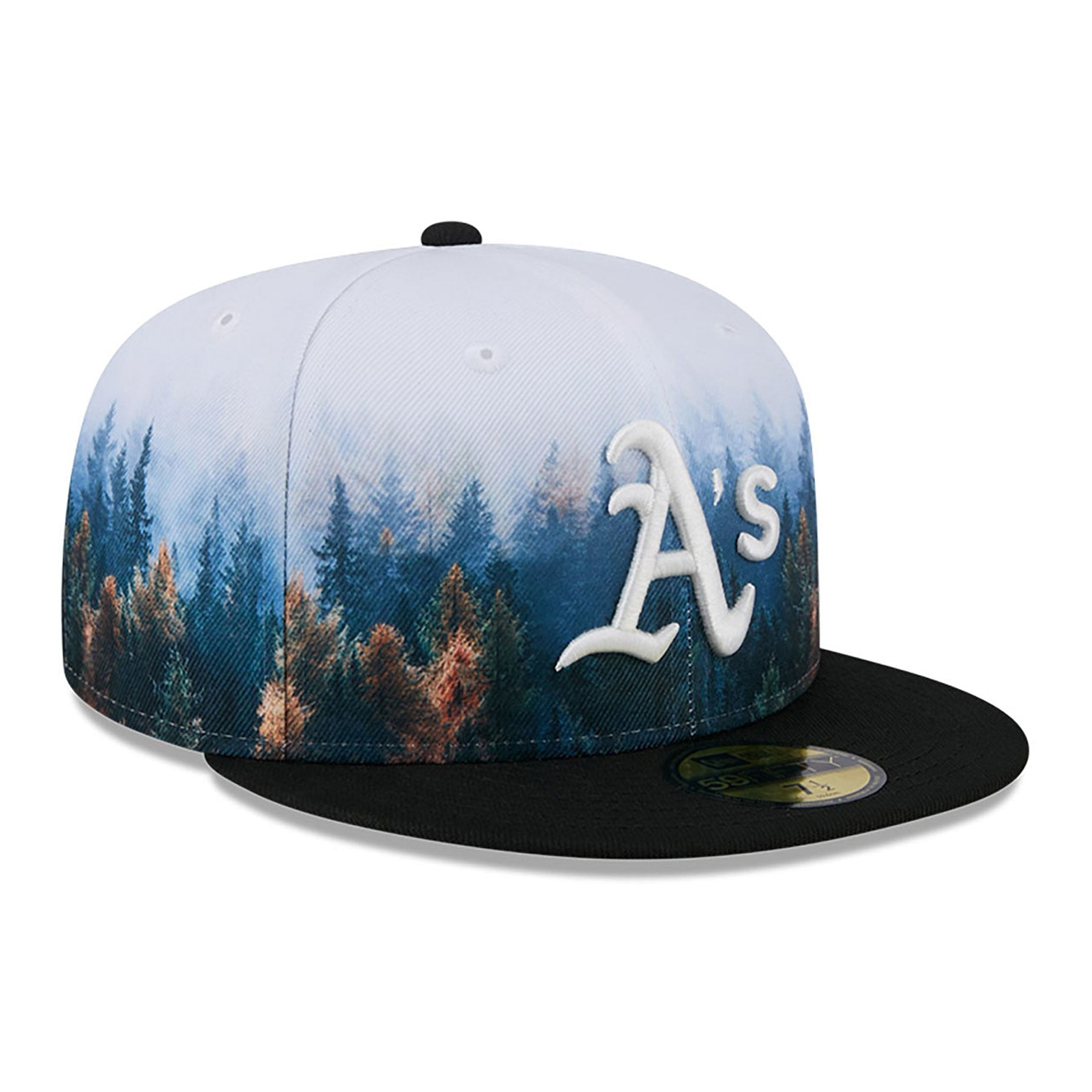 New Era - 59FIFTY Fitted Cap - PHOTOREAL - Oakland Athletics - Black - Headz Up 