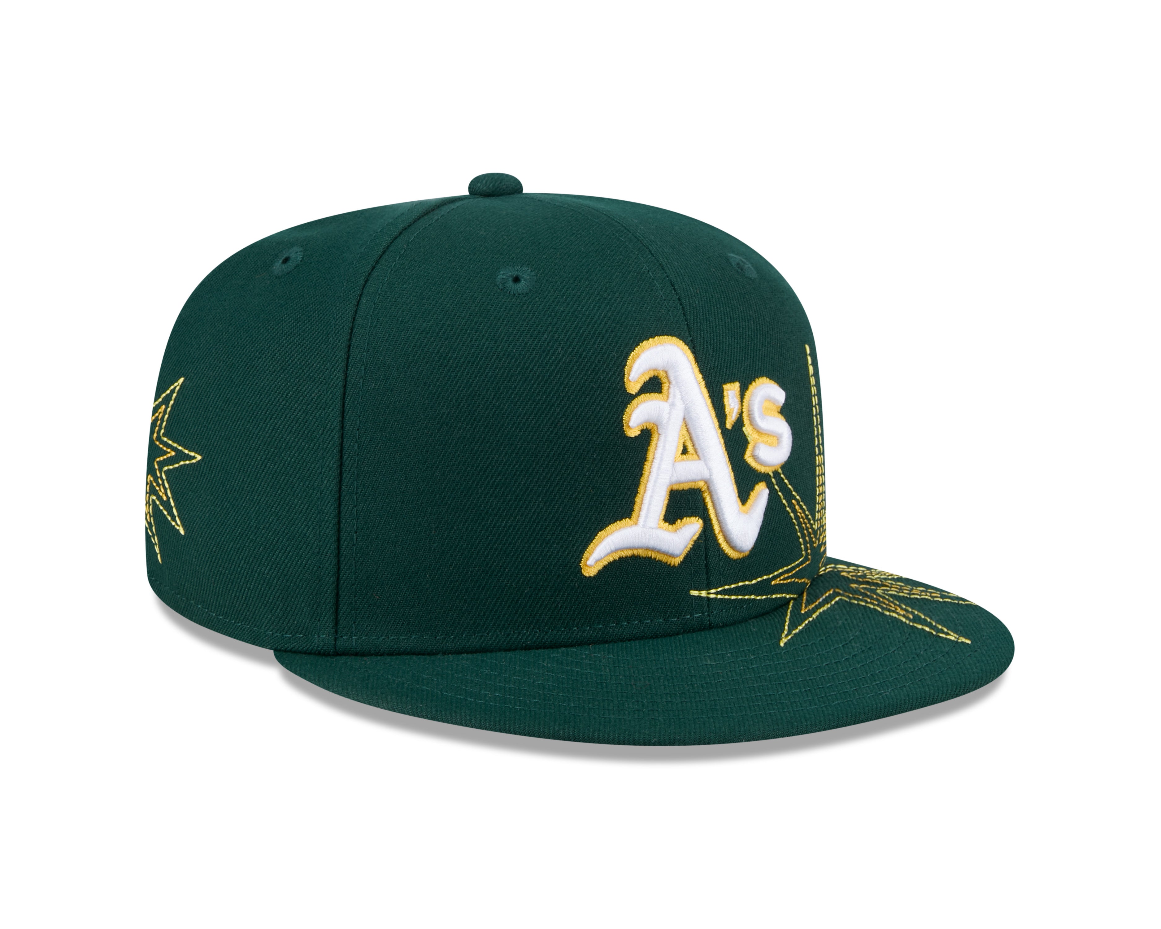 New Era - 59FIFTY Fitted Cap - SOLAR STARS - Oakland Athletics - Dark Green - Headz Up 