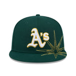 New Era - 59FIFTY Fitted Cap - SOLAR STARS - Oakland Athletics - Dark Green - Headz Up 