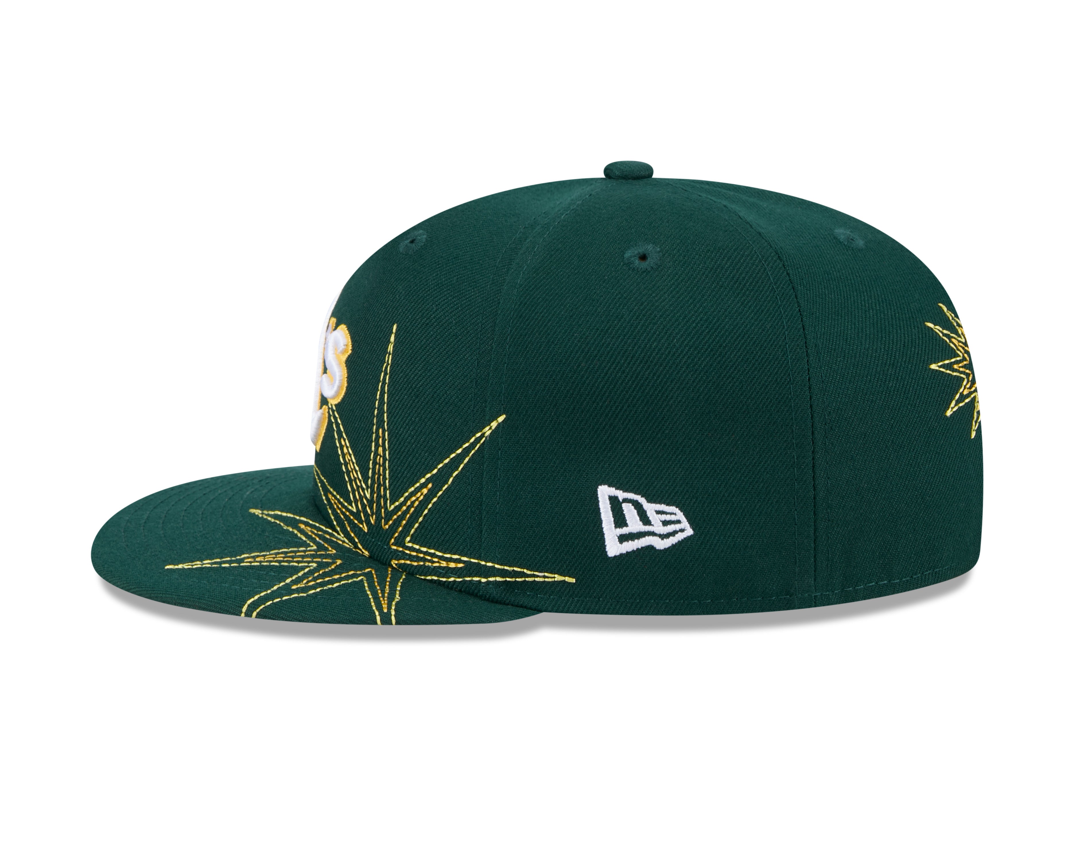 New Era - 59FIFTY Fitted Cap - SOLAR STARS - Oakland Athletics - Dark Green - Headz Up 