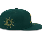 New Era - 59FIFTY Fitted Cap - SOLAR STARS - Oakland Athletics - Dark Green - Headz Up 