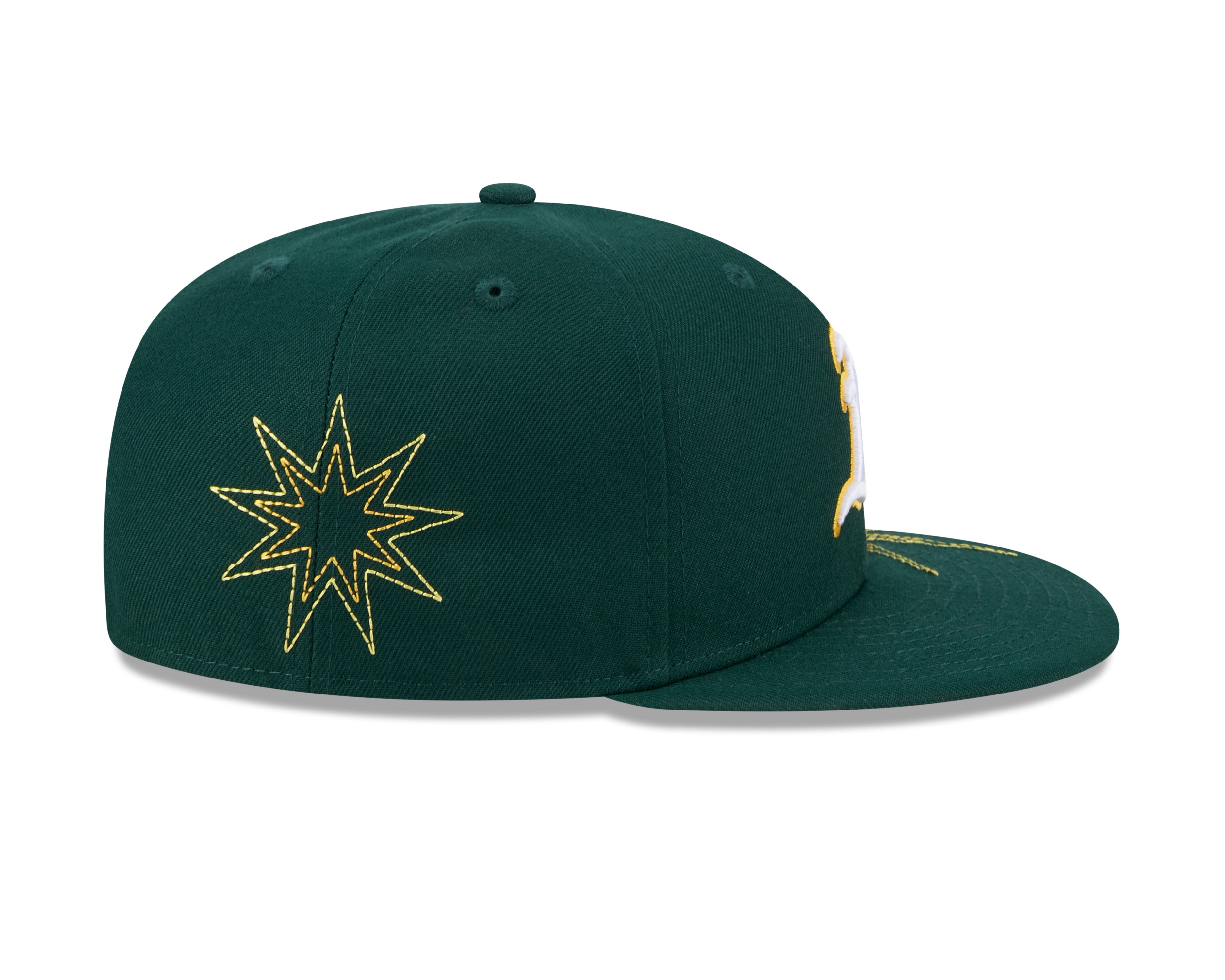 New Era - 59FIFTY Fitted Cap - SOLAR STARS - Oakland Athletics - Dark Green - Headz Up 