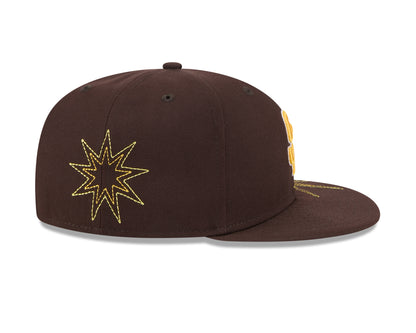 New Era - 59FIFTY Fitted Cap - SOLAR STARS - San Diego Padres - Brown