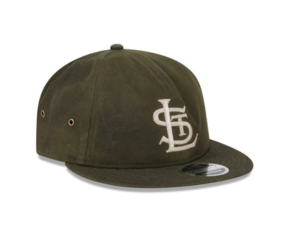 New Era - 9FIFTY Retro Crown - St. Louis Cardinals Waxed Canvas - Dark Olive