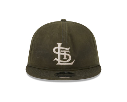 New Era - 9FIFTY Retro Crown - St. Louis Cardinals Waxed Canvas - Dark Olive