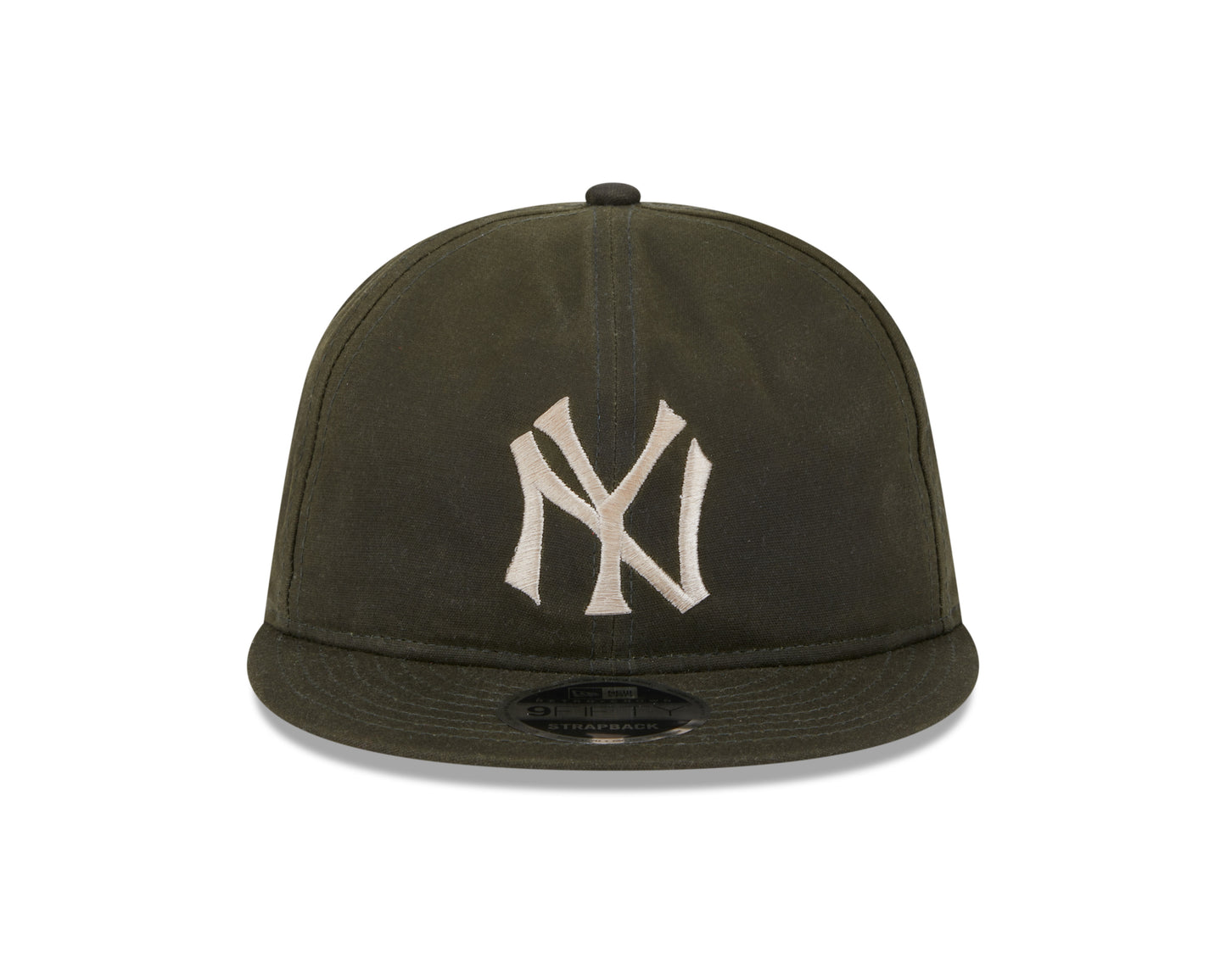 New Era - 9FIFTY Retro Crown - New York Yankees - Waxed Canvas - Dark Olive