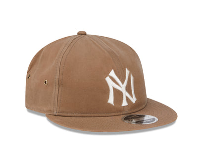 New Era - 9FIFTY Retro Crown - New York Yankees - Waxed Canvas - Khaki