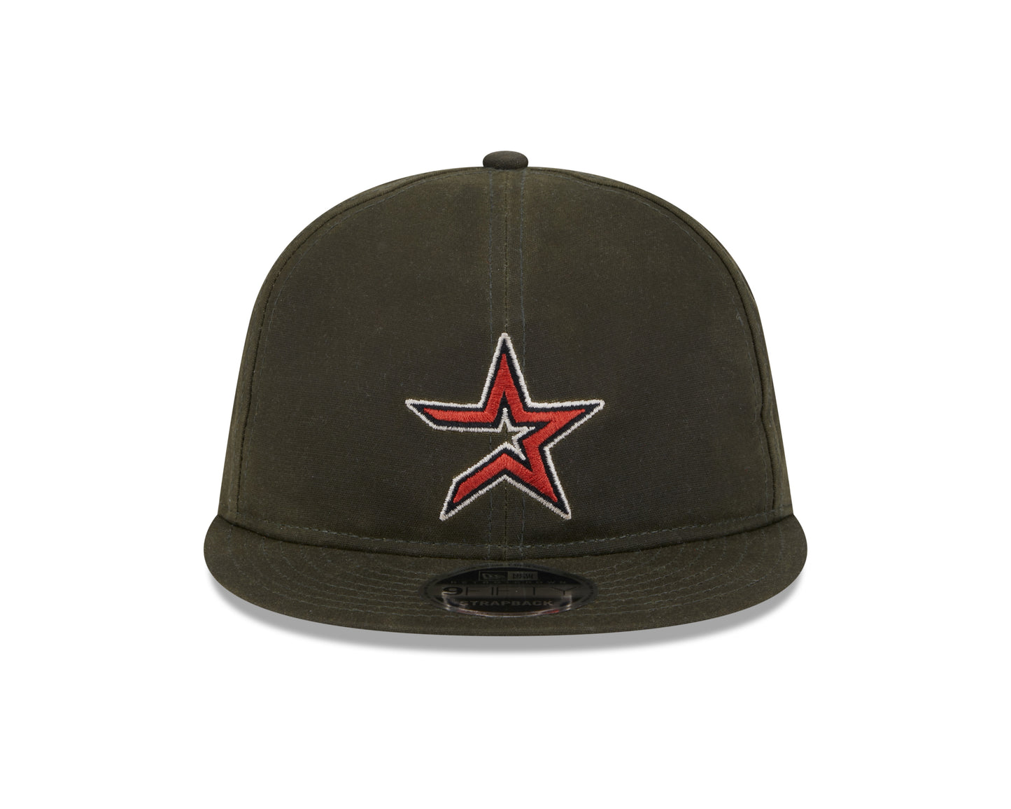 New Era - 9FIFTY Retro Crown - Houston Astros - Waxed Canvas - Dark Olive