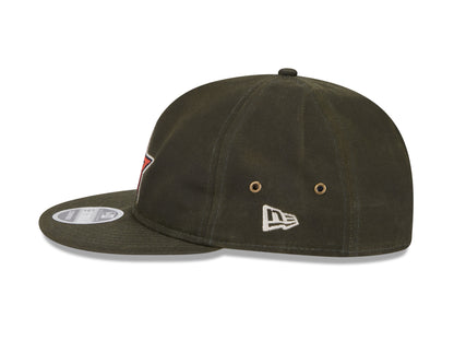 New Era - 9FIFTY Retro Crown - Houston Astros - Waxed Canvas - Dark Olive