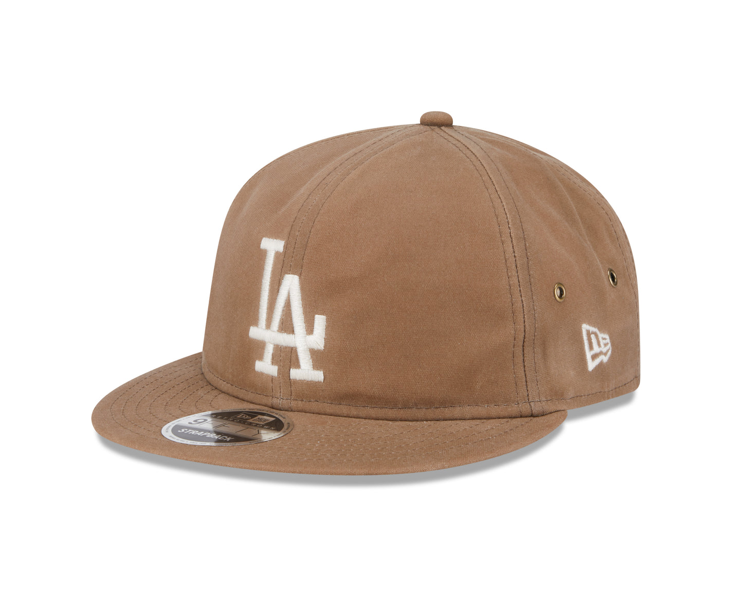 New Era - 9FIFTY Retro Crown - Los Angeles Dodgers - Waxed Canvas - Khaki