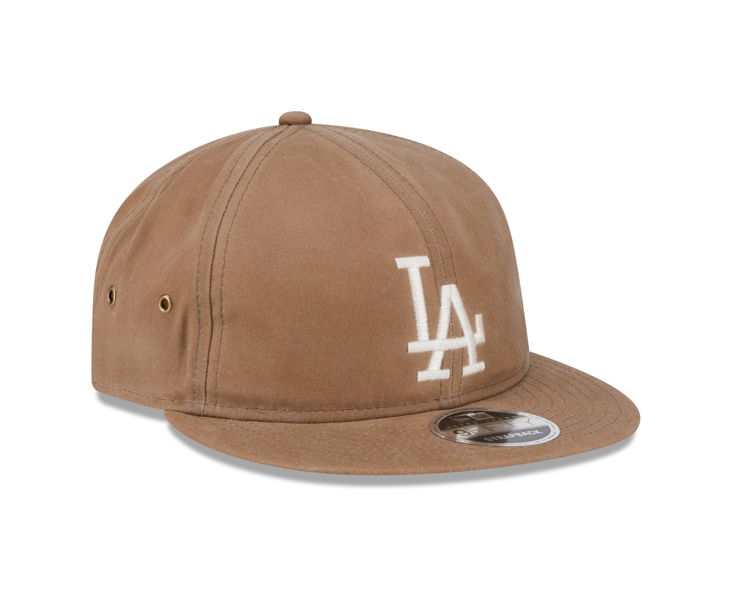 New Era - 9FIFTY Retro Crown - Los Angeles Dodgers - Waxed Canvas - Khaki