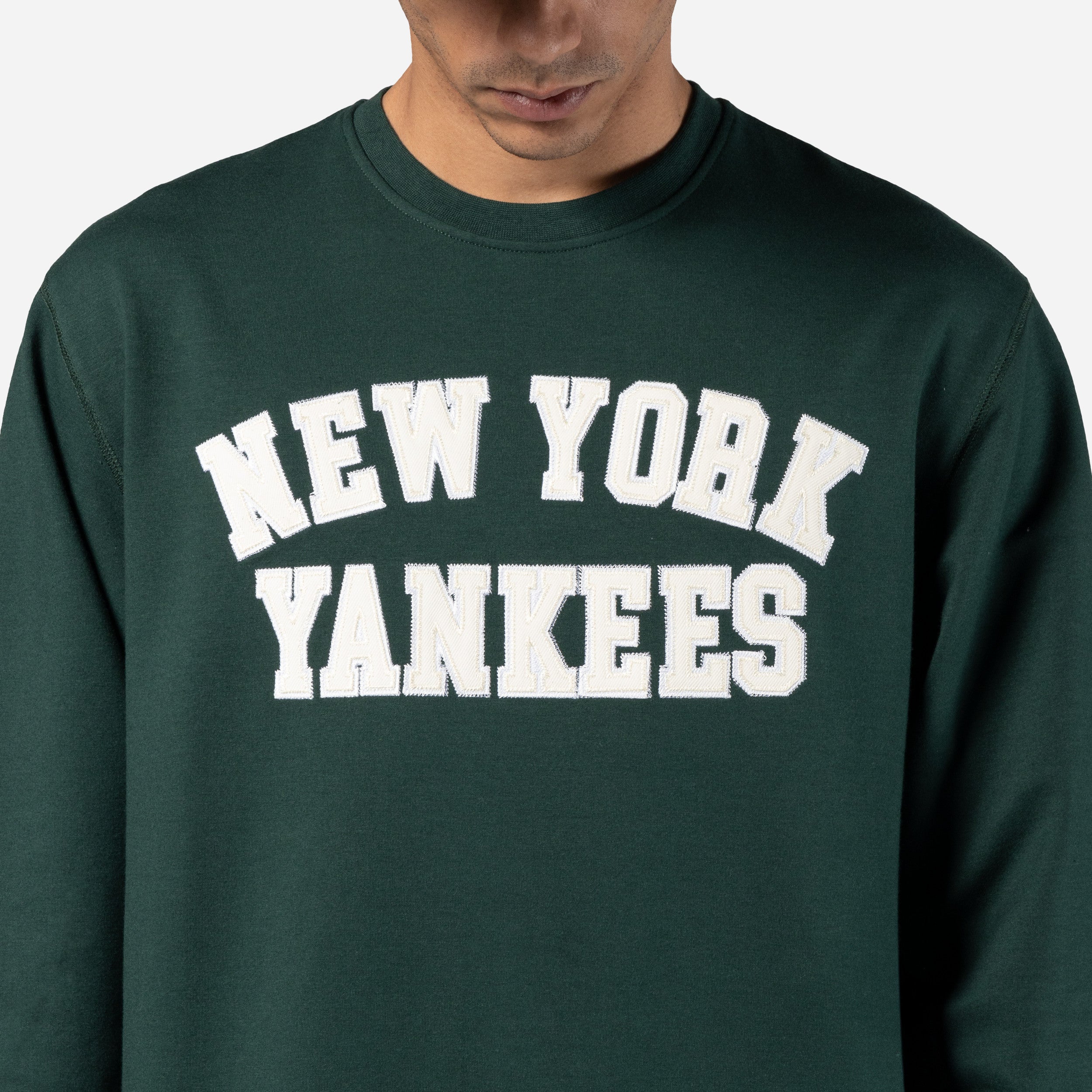 New Era - LOGO SELECT Crewneck - New York Yankees - Dark Green - Headz Up 