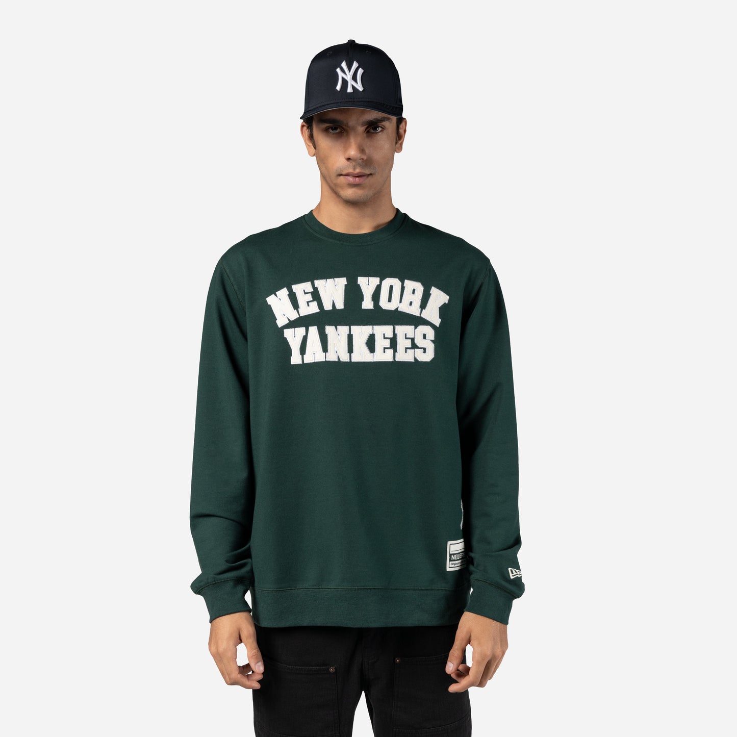 New Era - LOGO SELECT Crewneck - New York Yankees - Dark Green