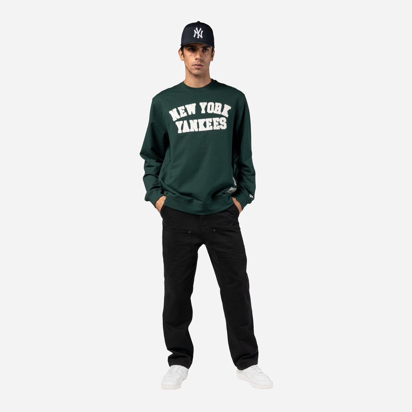 New Era - LOGO SELECT Crewneck - New York Yankees - Dark Green