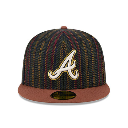 New Era - 59FIFTY - Atlanta Braves - Vintage Herringbone - Brown