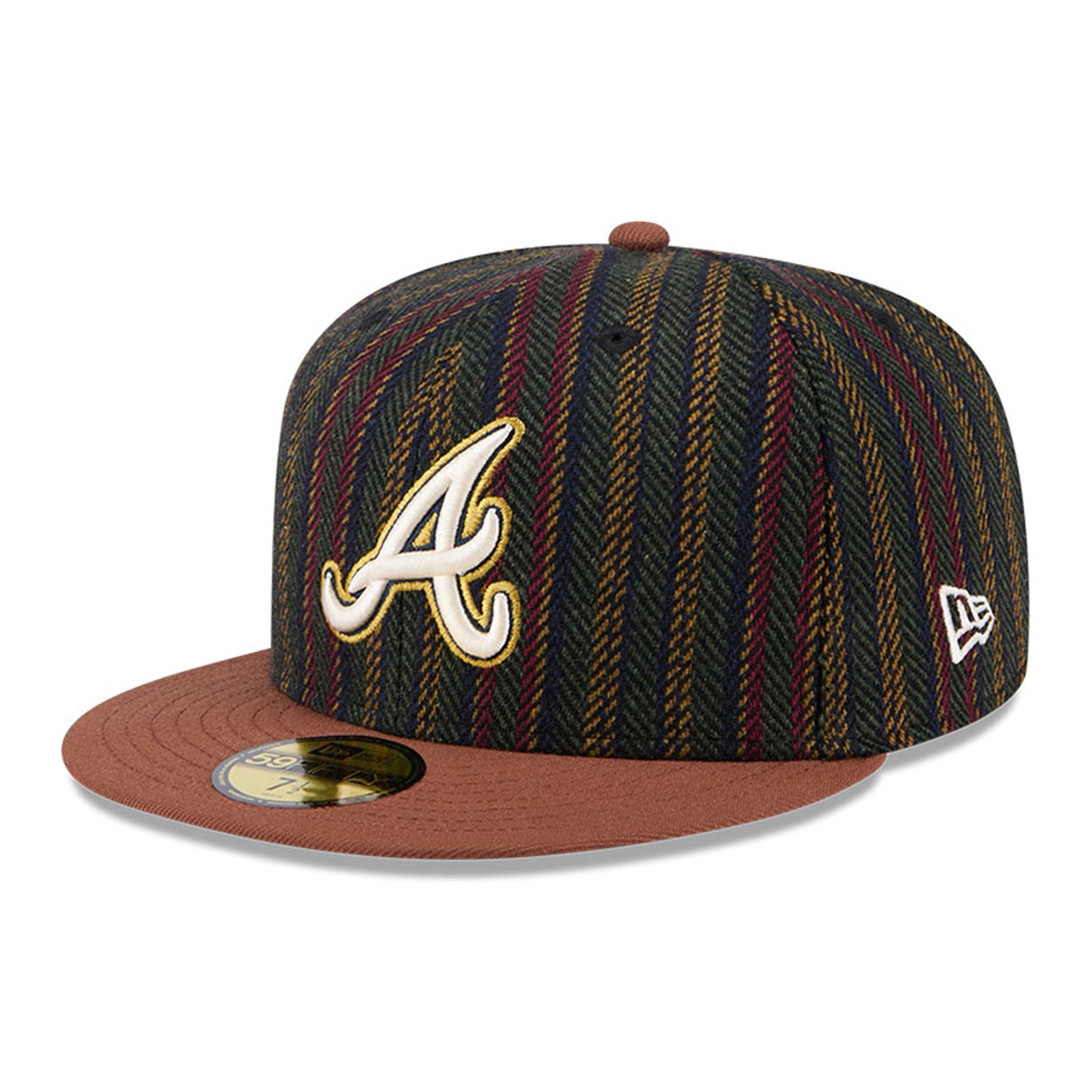 New Era - 59FIFTY - Atlanta Braves - Vintage Herringbone - Brown