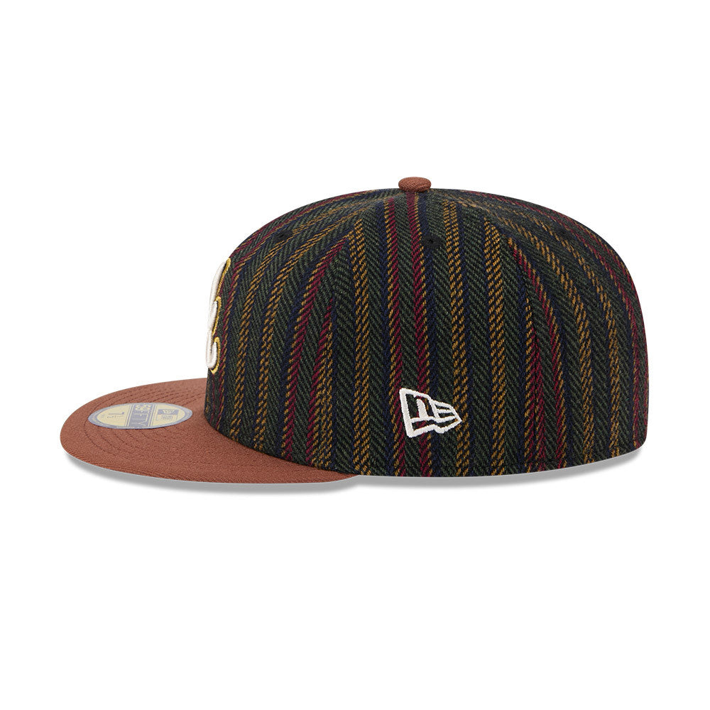 New Era - 59FIFTY - Atlanta Braves - Vintage Herringbone - Brown