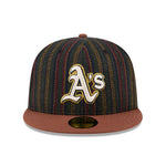 New Era - 59FIFTY - Oakland Athletics - Vintage Herringbone - Brown - Headz Up 