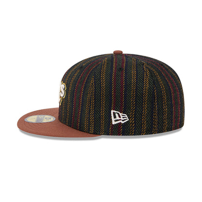 New Era - 59FIFTY - Oakland Athletics - Vintage Herringbone - Brown