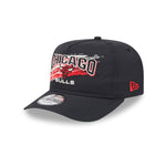New Era - Chicago Bulls - Throwback Brush - Golfer - Black - Headz Up 