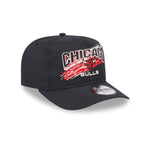 New Era - Chicago Bulls - Throwback Brush - Golfer - Black - Headz Up 