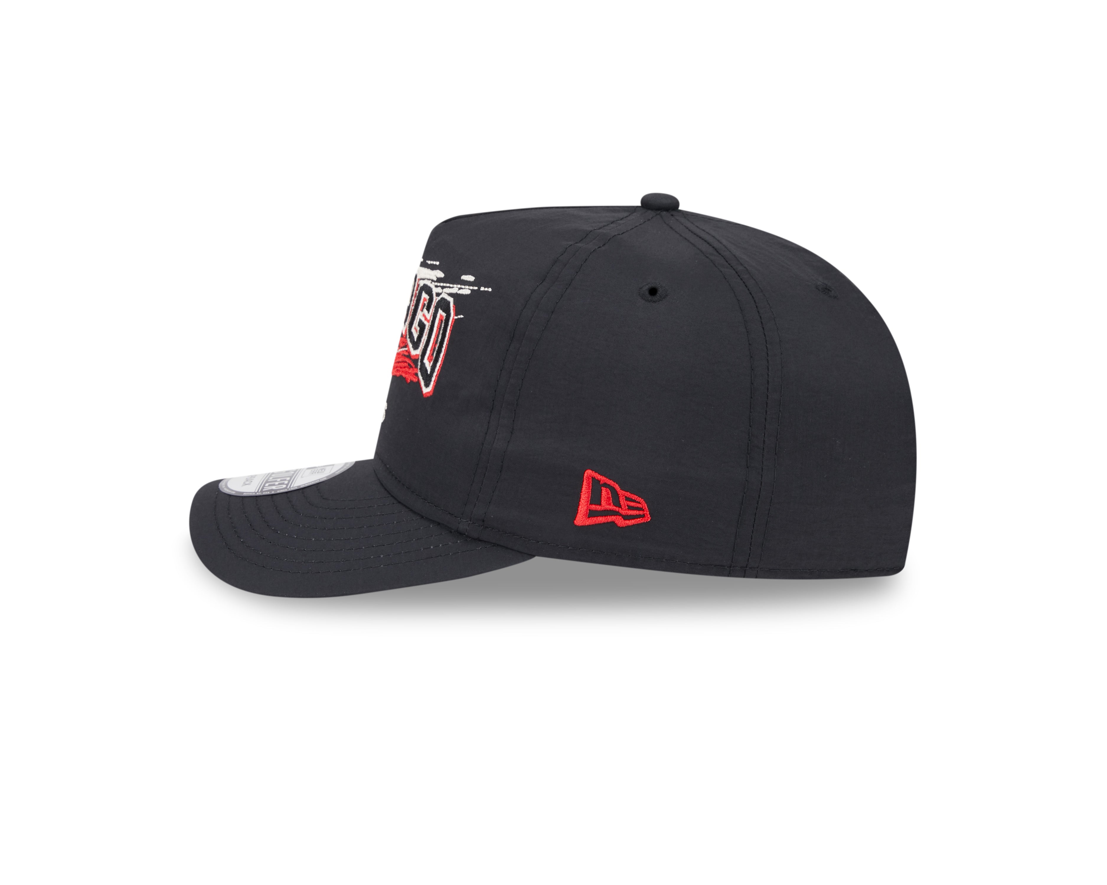 New Era - Chicago Bulls - Throwback Brush - Golfer - Black - Headz Up 