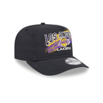 New Era - Los Angeles Lakers - Throwback Brush - Golfer - Black - Headz Up 